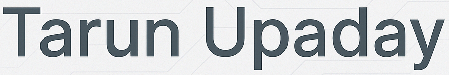 Tarun Upaday's Personal Website